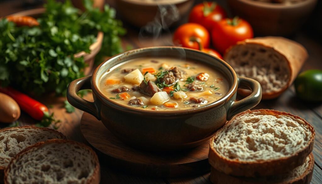 Creamy Hamburger and Potato Soup