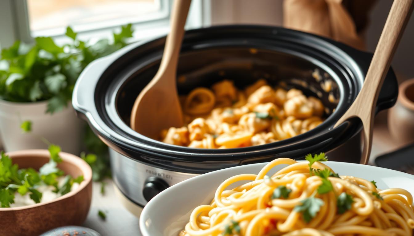 crockpot chicken pasta