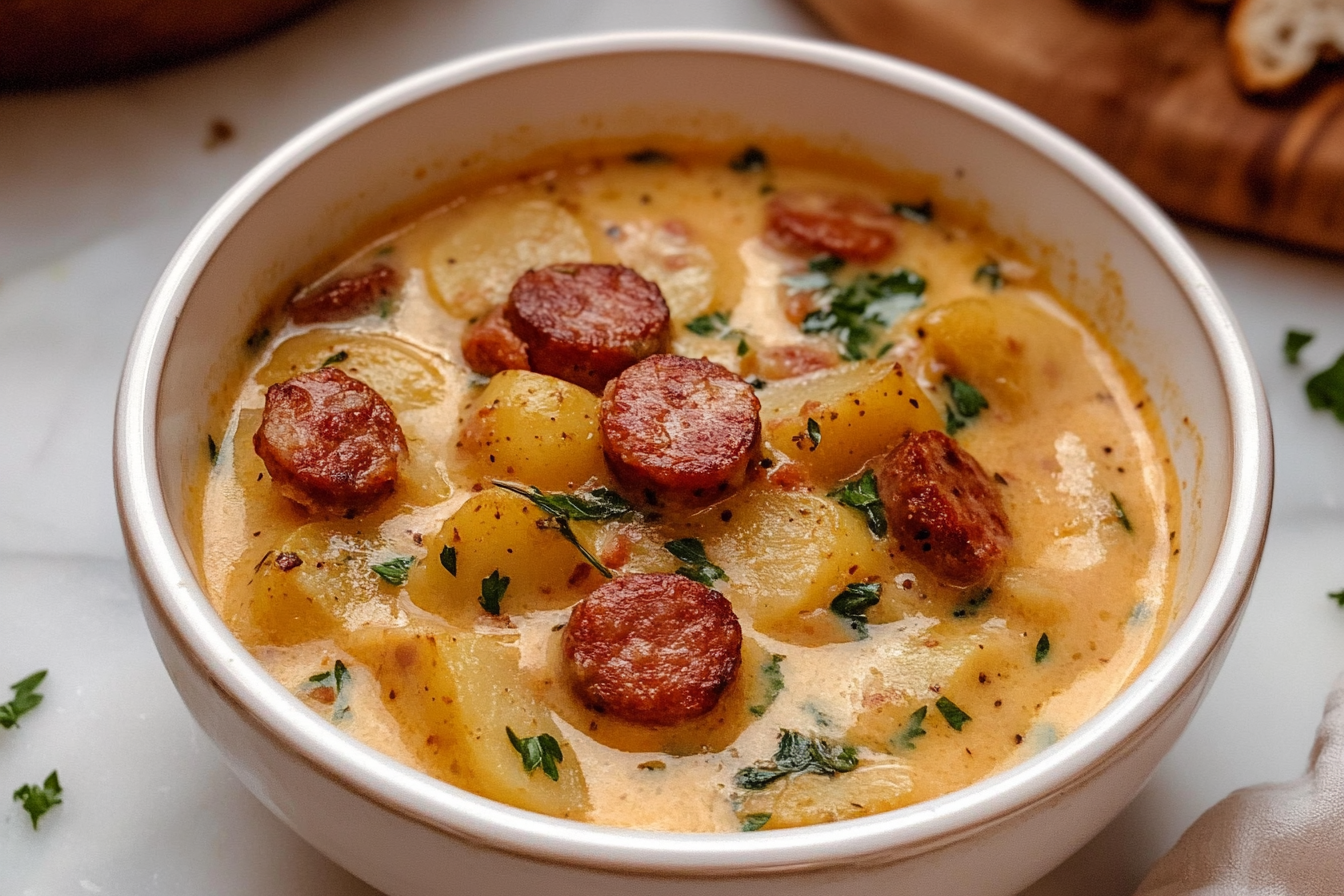 smoked sausage potato soup