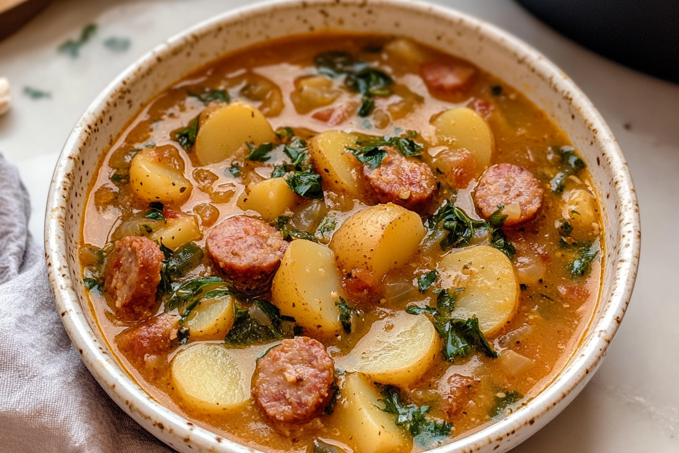 smoked sausage potato soup