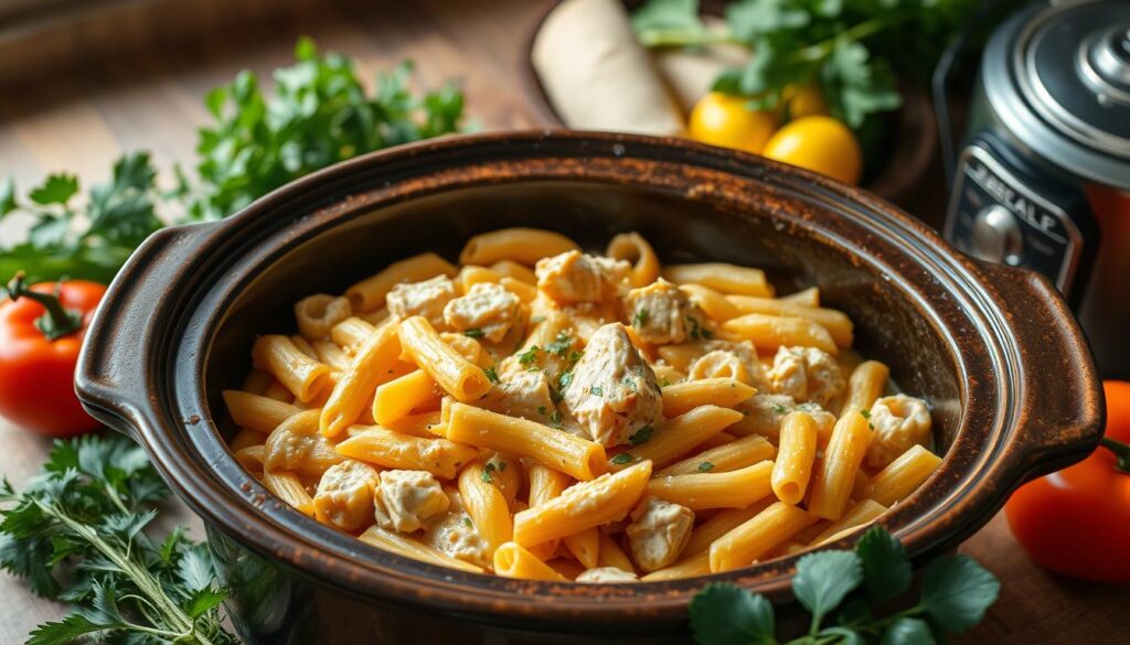 slow cooker pasta dish