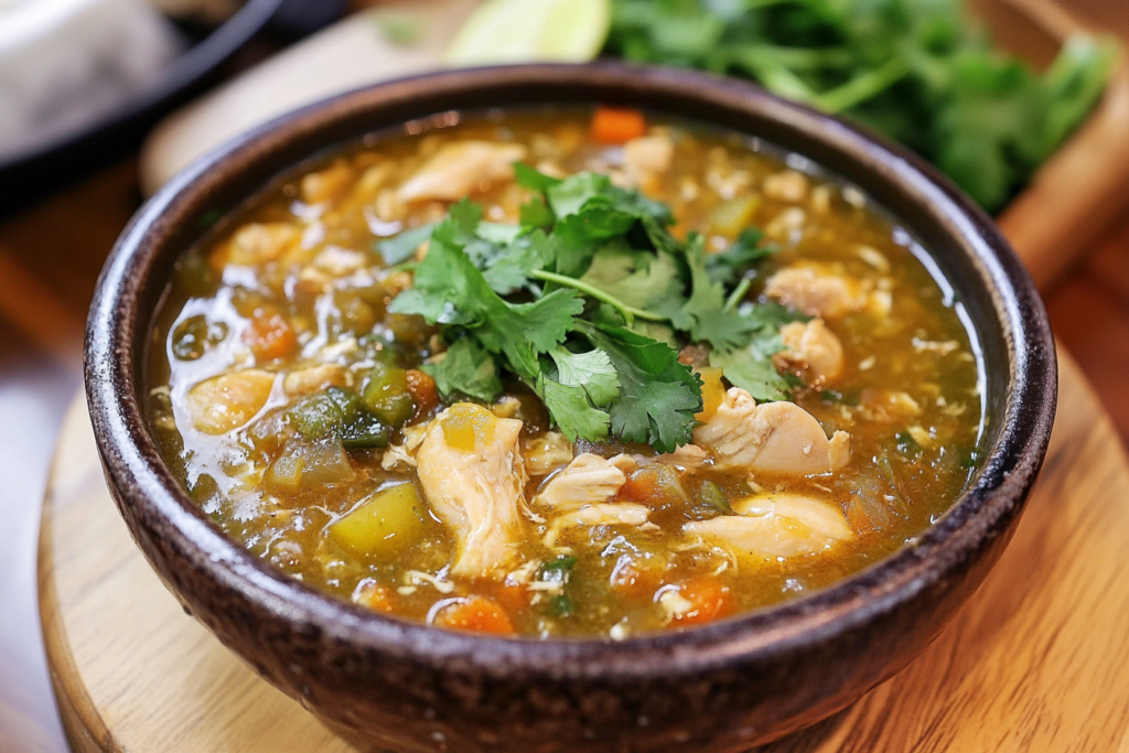 Chicken Soup with Green Chiles