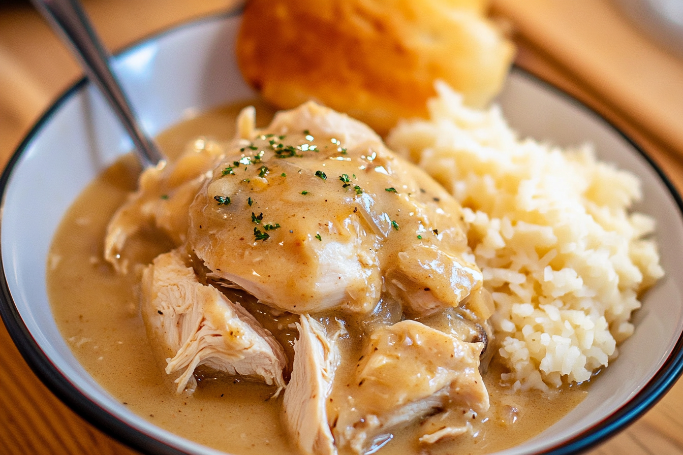 crock pot chicken and gravy