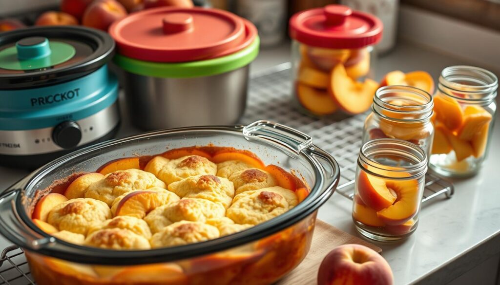 Homemade Peach Cobbler Storage Tips