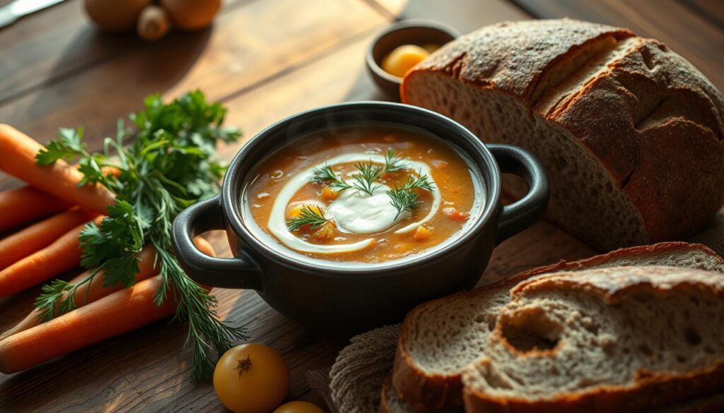 czech soup sour cream and dill recipe