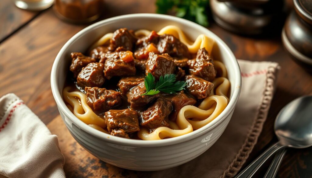 old fashioned beef and noodles recipe